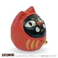 画像1: だるま猫　白頭巾黒猫