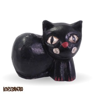 画像1: Sitting Cat BLACK -S (1)