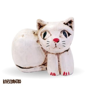 画像1: Sitting Cat WHITE -S (1)