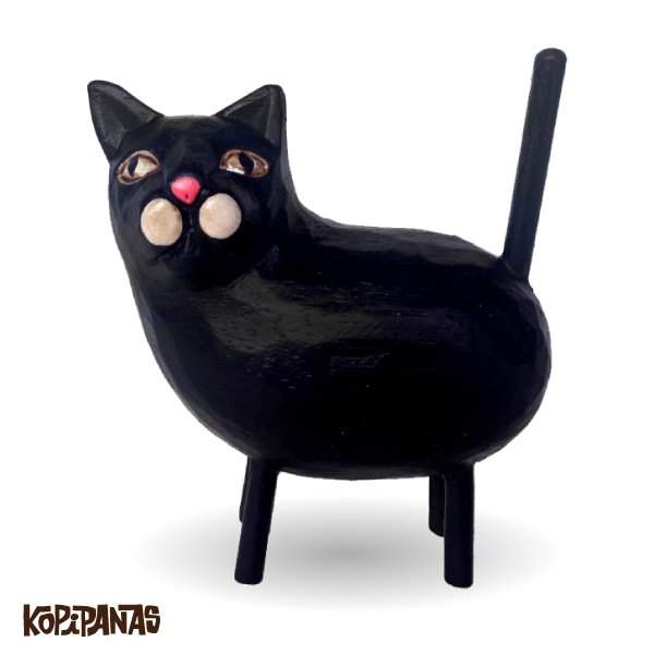 画像1: Standing Cat BLACK