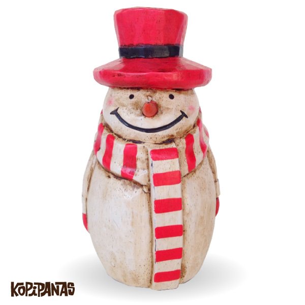 画像1: Border Muffler Snowman -RED