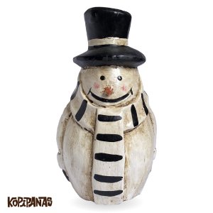 画像1: Border Muffler Snowman BLACK (1)